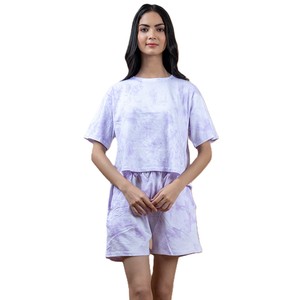 Chemise et short à motif solide et décontracté pour femmes Collection de vente en gros à chaud dans les tailles adultes - Product Image 1