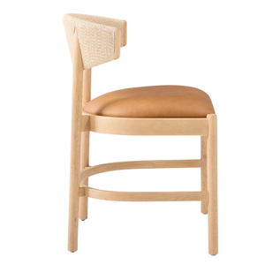 Chaise de salle à manger avec dossier en gazon tissé au design moderne Tabouret élégant de haute qualité pour une table dans les chambres à coucher Fabriqué au Vietnam - Product Image 3