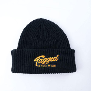 Bonnets d'hiver en tricot personnalisés, laine/coton, haute qualité, respirant, imperméable, unisexe, adulte, motif uni brodé, streetwear - Product Image 3