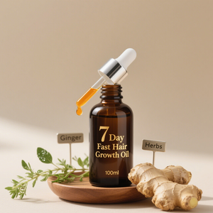 7 giorni di trattamento dei capelli dello zenzero per la crescita dei capelli con <span class=keywords><strong>olio</strong></span> essenziale di zenzero per la crescita dei capelli Anti perdita di capelli per uomini e donne per il trattamento del cuoio capelluto prodotti di bellezza - Product Image 1