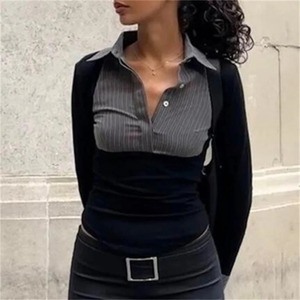 <b>Top</b> Quality Stand Collar Polo Shirts for Women 100% Cotton Wholesale Women's Shirt Trending Breathable Polo Shirts - Product Image 3