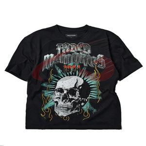 Camiseta gráfica personalizada de alta calidad Dtg/DTF Lisa 100% algodón 280gsm Heavy Boxy de gran tamaño para hombre Camisetas en blanco - Product Image 1