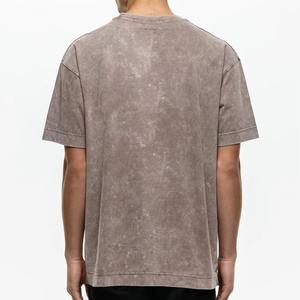 T-shirt graphique personnalisé pour hommes, lavé à l'acide, style streetwear avec impression numérique, polyester/coton - Product Image 5