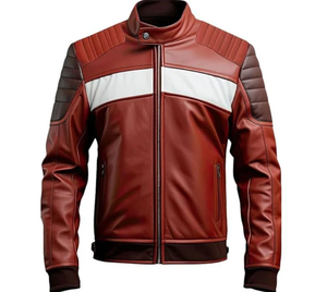 High Street Custom 100% Chaqueta de invierno de oveja genuina Multicolor Transpirable Viscos Forro de satén Cuello alto Cremallera de revestimiento alto - Product Image 1