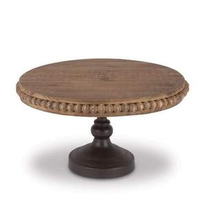 Support à gâteau en bois rustique brun pour les mariages de style campagnard, offrant un accent décoratif naturel et chaleureux - Product Image 2