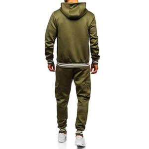 Bluk, venta al por mayor, chándal informal de 2 piezas para hombre, jersey con capucha, pantalones de chándal de lana para Primavera, gimnasio, trotar - Product Image 2