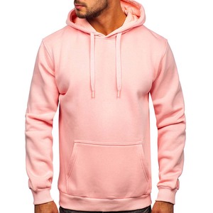 Sudadera lisa de alta calidad de invierno para Hombre Sudaderas con capucha de algodón con cinta - Product Image 4