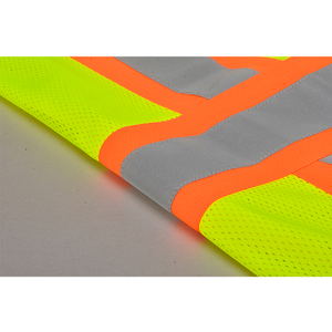 2025 gilet de sécurité noir haute visibilité avec logo à glissière vêtements de travail personnalisés gilet de sécurité noir réfléchissant facile à porter gilet de sécurité - Product Image 6