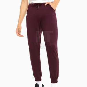 Suministro a granel de pantalones de jogging de algodón 100% de cintura media ligeros informales rectos para hombres salida de fábrica - Product Image 1