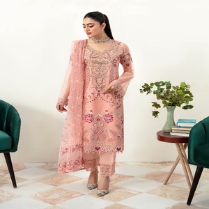 <b>Eid</b> Sale Indian and <b>Pakistani</b> Heavy Embroidery Work <b>Dresses</b> <b>Pakistani</b> and Indian Salwar Kameez Three Piece Saari for Women - Product Image 4