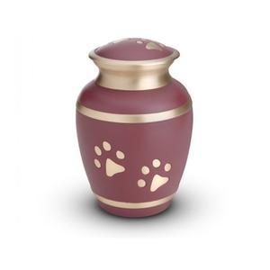 Quality Matte Blue Antique Pet Foot Printed Cremation <b>Urn</b> Memorial Keepsake for <b>Dogs</b> - Product Image 6