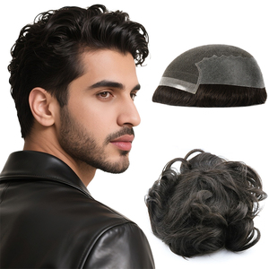 Prótesis Capilar de Alta Calidad y Durabilidad, BIO CNG, Piel Delgada de PU, Cabello Humano, <span class=keywords><strong>para</strong></span> <span class=keywords><strong>Hombres</strong></span>, con Encaje y PU, Densidad Media, <span class=keywords><strong>para</strong></span> <span class=keywords><strong>Hombres</strong></span> <span class=keywords><strong>Jóvenes</strong></span> con Calvicie - Product Image 1
