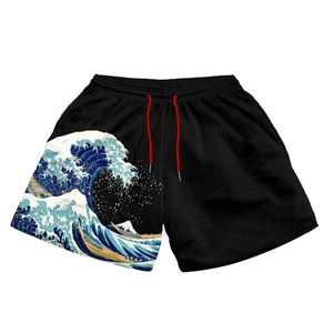 Short imprimé en 3D Short de sport pour homme et femme Pantalon de course en maille respirant à séchage rapide - Product Image 2