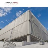 Grille de ventilation coulissante à persiennes, cadre en aluminium, lame légère et durable, économie d'énergie, ventilation décorative, panneau sur mesure