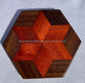 Posavasos de madera hecho a mano, duradero y elegante, perfecto para proteger superficies del anillo de bebidas, Ideal para el hogar, la Oficina y el exterior - Product Image 5