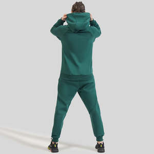 Chándal con forro polar para mujer, conjunto de 2 piezas, cálido, elegante, sudadera de gran tamaño, Pantalones - Product Image 4