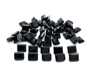 Piedra preciosa de turmalina negra Natural certificada por IGI, 8*10mm, corte Octágono facetado, piedra suelta de alta calidad para hacer anillos de joyería - Product Image 1