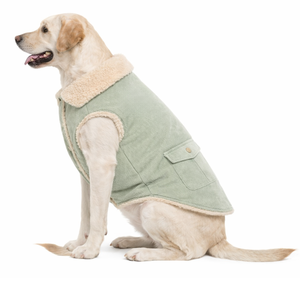 Chaleco Acolchado de Pana para Perro, Abrigo Cálido sin Mangas con Forro Suave para Perros Pequeños, Medianos y Grandes - Product Image 3