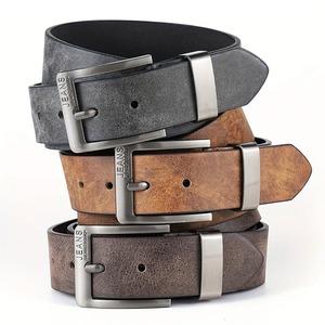 Belt With Custom Logo Fashion Style Genuine Leather and Alloy Buckle Personalized - Product Image 5