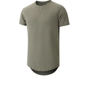 เสื้อยืดคอตตอนแท้ 100% ทรงยาว ขายดีที่สุด สำหรับผู้ชาย สกรีนโลโก้ได้ คุณภาพสูง เสื้อผ้าสตรีทแวร์ ยูนิเซ็กซ์ ระบายอากาศได้ดี - Product Image 1