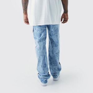 Pantalones Deportivos Personalizados con Efecto Desgastado para Hombre, Cintura Alta, Estilo Urbano, Cordón Elástico, Felpa, Talla Grande, Estilo Casual, Secado Rápido, Transpirable - Product Image 2