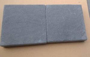 Dalles de pavage Kadappa en calcaire noir naturel grenaillé pour le jardin et le patio, pierres de revêtement de sol pour chemins d'accès extérieurs - Product Image 4