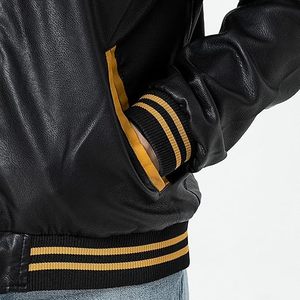 Chaquetas de Cuero con Cuello Alto y Cierre, Chaqueta Casual para Hombre, Invierno, Tallas Pequeñas hasta 8XL, Estilo Urbano - Product Image 3