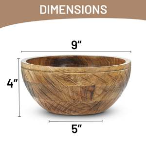Bols décoratifs en bois de manguier - Product Image 3
