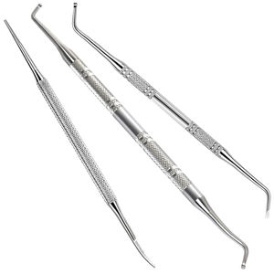 Ensemble de 3 outils pour les ongles incarnés, lime et curette de podologie, kit de traitement des ongles de pédicure sûr pour la chirurgie - Product Image 1