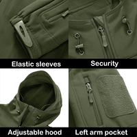 Veste bomber d'hiver pour homme, style streetwear personnalisé, épaisse, imperméable, en softshell, avec col montant