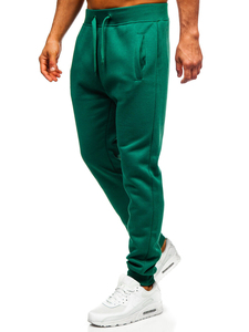 <b>Men's</b> Green Sweatpants <b>Elastic</b> <b>Waist</b> Drawstring Side Pockets Casual Joggers Autumn Wear Outdoor Clothing Autumn Wear <b>Trousers</b> - Product Image 1