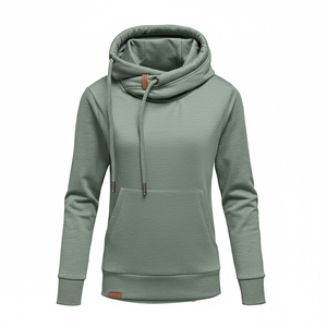 Sudadera con Capucha para Mujer, 280GSM, Algodón, Corte Regular, Color Blanco/Rosa, Personalizable, Ropa Casual, Proveedor de Pakistán - Product Image 2