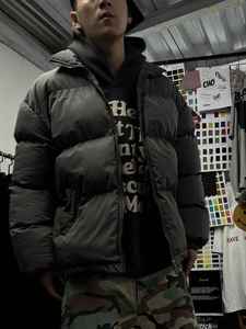 เสื้อโค้ทขนปลาปักเป้าหนาสำหรับผู้ชายเสื้อโค้ทผ้าคอตตอนแบบลำลองทรงหลวมไซส์ใหญ่พิเศษพิมพ์ลายแบบถักสำหรับใช้กลางแจ้ง - Product Image 2