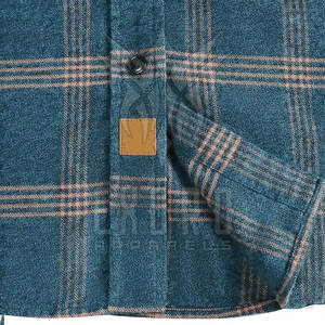 เสื้อเชิ้ตแขนยาวผ้าฟลานเนลผู้ชาย ดีไซน์เฉพาะตัว ผลิตตามสั่ง ลายเรียบ เป็นมิตรกับสิ่งแวดล้อม ระบายอากาศได้ดี ปักลายถัก - Product Image 5