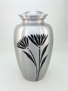 โกศสำหรับงานศพผู้ใหญ่ทำจากทองแดงสลักลายนูนทำจากเงินสำหรับงานศพของผู้ใหญ่ - Product Image 2