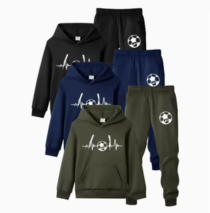 Survêtement Homme 100% Coton Respirant Uni Léger Écologique avec Cordon de Serrage Technologie de Découpe Automatisée pour l'Automne - Product Image 4