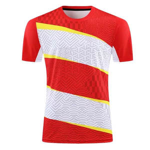 Men's Premium Soccer Uniform | Red & <b>White</b> Geo-Wave Performance Kit Adult Team Training Football <b>Jersey</b> and <b>Shorts</b> Set Athletic - Product Image 4
