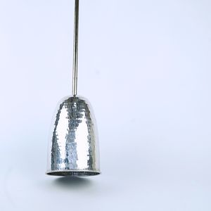 Lustre esthétique moderne en aluminium argenté Éclairage élégant pour jardin et restaurant avec alimentation CA - Product Image 1