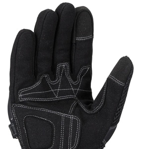 Guantes de Carreras de Cuero Premium con Patrón de Castillo, de Alto Rendimiento, Cierre de Gancho y Bucle en el Puño Corto, Transpirables, de Dedo Completo - Product Image 5