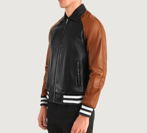 Chaqueta de cuero de diseño personalizado para hombre de alta calidad para invierno - Product Image 2