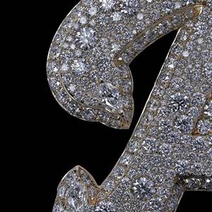 Fabricante de Joyería Hip Hop con Colgante de Letra AB Personalizado, Moissanita VVS, Plata de Ley 925, Estilo Iced Out - Product Image 2