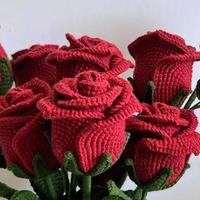 Fleurs artificielles au crochet faites à la main pour toujours cadeau à un ami parfait pour la décoration de la maison OEM fabriqué au Vietnam