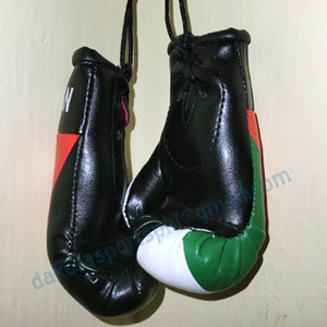 Jorden Mini porte-clés gants de boxe porte-clés sport en cuir PU personnalisé accessoire de fitness design durable avec impression de logo - Product Image 4