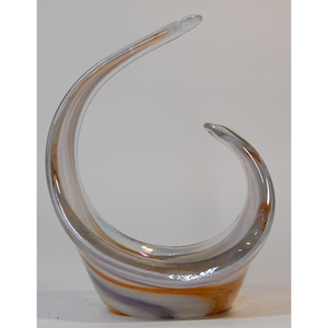 Centro de mesa de cristal italiano de alta calidad para decorar la casa en un color lila ámbar especial para hacer que cualquier habitación sea única - Product Image 2