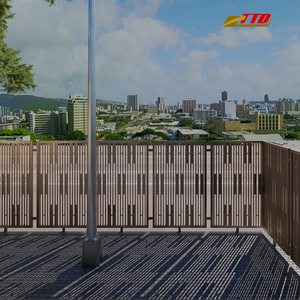 Clôture de confidentialité en fer forgé du fournisseur vietnamien Bois traité thermiquement pour les vues indésirables Bloquer le style intemporel du Vietnam - Product Image 5