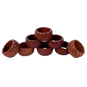 Rond de serviette en bois de conception unique décorative de qualité supérieure de Offres Spéciales standard avec multicolore à prix raisonnable - Product Image 3