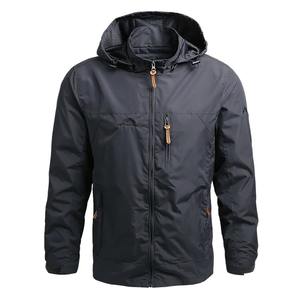 Chaqueta Cortavientos de Moda, Chaqueta Softshell para Hombre, Diseño Personalizado, Chaquetas con Capucha, Chaquetas Impermeables Casuales al por Mayor - Product Image 4