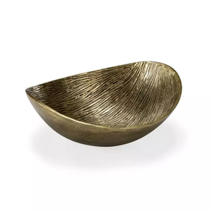 Impresionante cuenco para servir para el hogar, Hotel, restaurante, cuenco de frutas, decoración, color dorado, diseño moderno, plato de sopa de ensalada de Metal, plato de mesa - Product Image 2