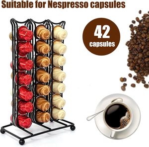 Exhibidor de Cápsulas de Café <span class=keywords><strong>Nespresso</strong></span> Multifuncional de 42 Piezas, Soporte para Cápsulas de Café, Organizador de Almacenamiento para Cocina, Hogar/Oficina - Product Image 4