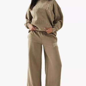 Fashionable <b>Embroidery</b> Tracksuit Two-Piece <b>Set</b> with Rich Detail and Style Elegant <b>Embroidery</b> Tracksuit - Product Image 1